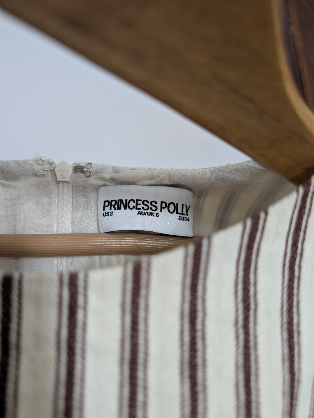 Princess Polly White and Black Striped Mini Dress - Picture 5 of 10